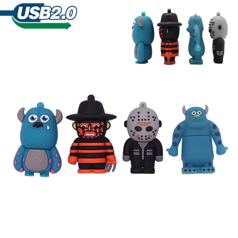 USB flash drive cute Monster pendrive usb flash drive 4 기가바이트 8 기가바이트 16 기가바이트 32 기가바이트 64 기가바이트 memory 스틱 Personalized gift 펜 drive 128